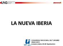 Iberia - XVI Congreso UNAV