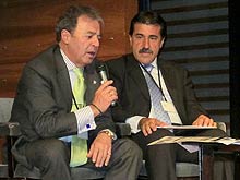 D. José Luis Prieto, Presidente  de la Unión de Agencias de Viajes (UNAV) y D. Manuel Martín, Subdirector Ventas National ATESA