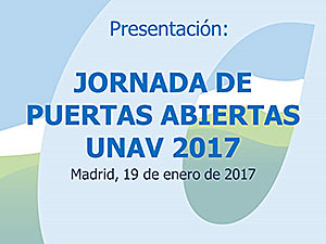 JORNADA DE PUERTAS ABIERTAS UNAV 2017, Madrid, 19 de enero de 2017